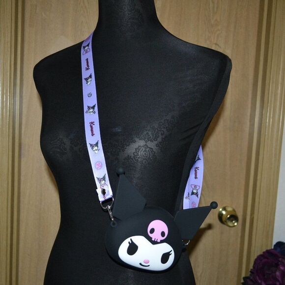 Mini Kuromi Black Crossbody Bag Gift Set Idea Kawaii Mini Notebook Bundle - Picture 2 of 11